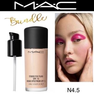 MAC *Bundle* Studio Fix Foundation N4.5 + PUMP *DISCONTINUED*